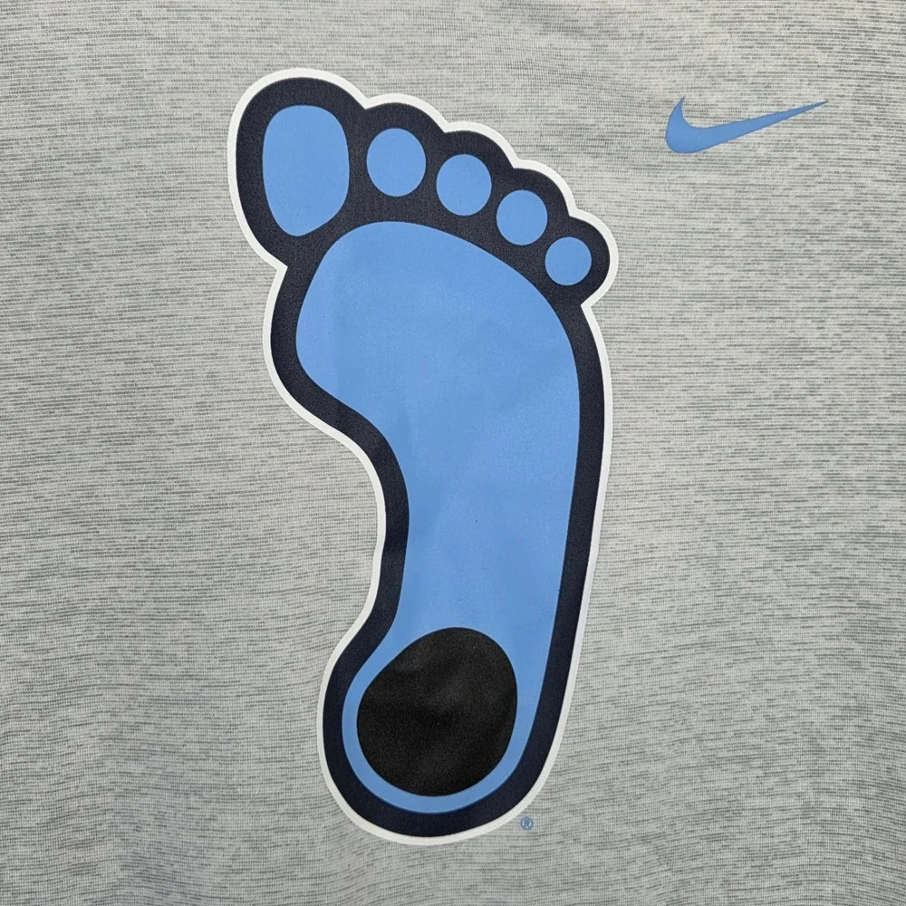 Nike Womens Gray UNC Tar Heels Racerback Tank SZ M Dri-FIT Athletic Chapel Hill